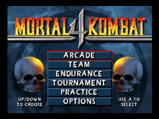 Mortal Kombat 4 (USA) Title Screen